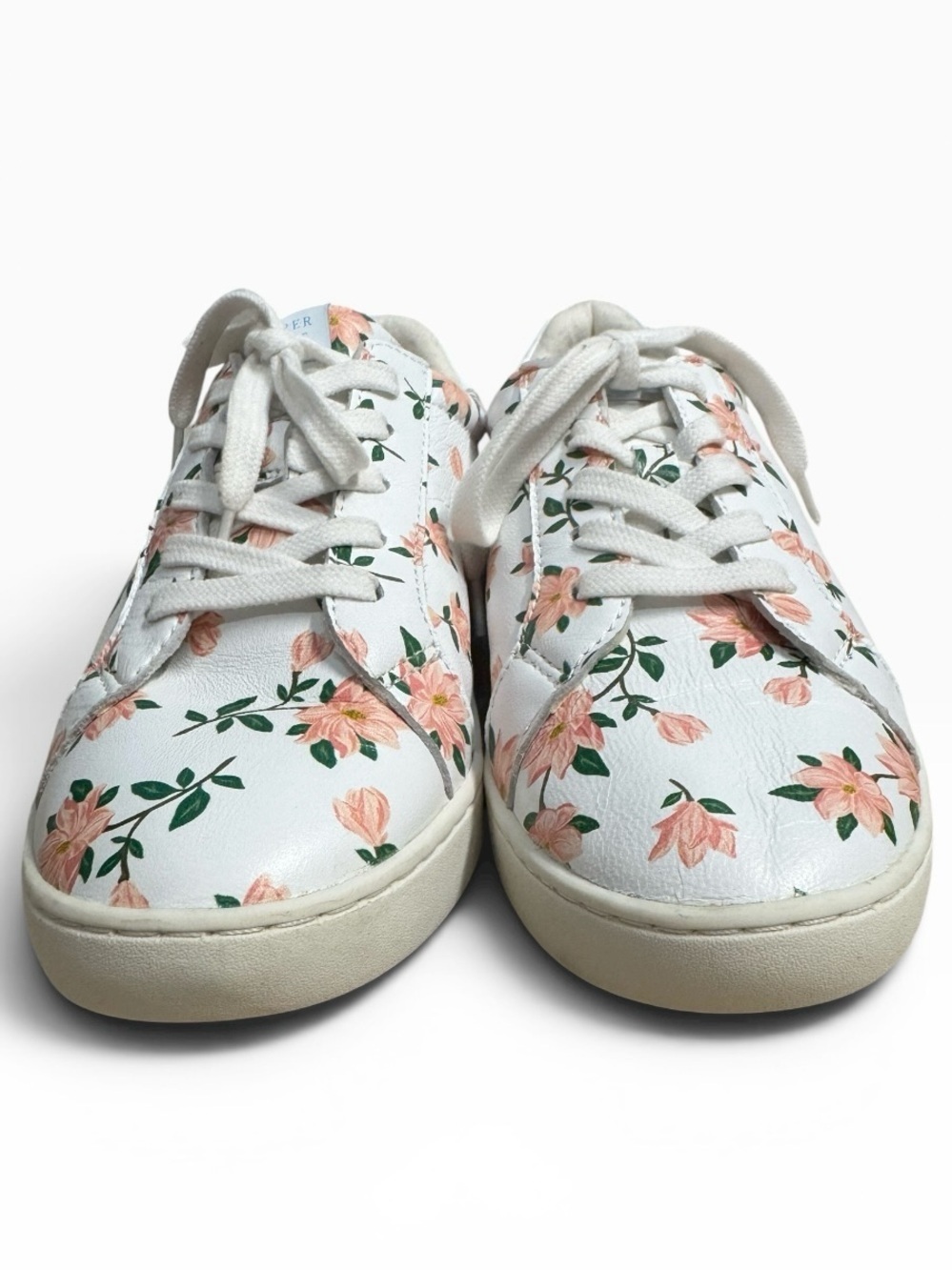 Draper James Harper Floral Print Lace Up Sneakers White Pink Women’s Size US 7 - Picture 3 of 10